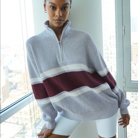 Aritzia Sweaters - EUC TNA Ashbury Sweater Size 1 (XS-S) Navy**